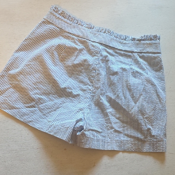 J. Crew Blue‎ and White Striped Women's Shorts - Picture 3 of 5